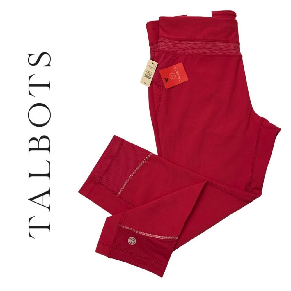 Talbots Cropped Workout Leggings New With Tags